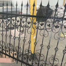 Residential Decorative Wrought iron Garden Fence  with Wrought Iron Decorative Ornaments Steel Fence